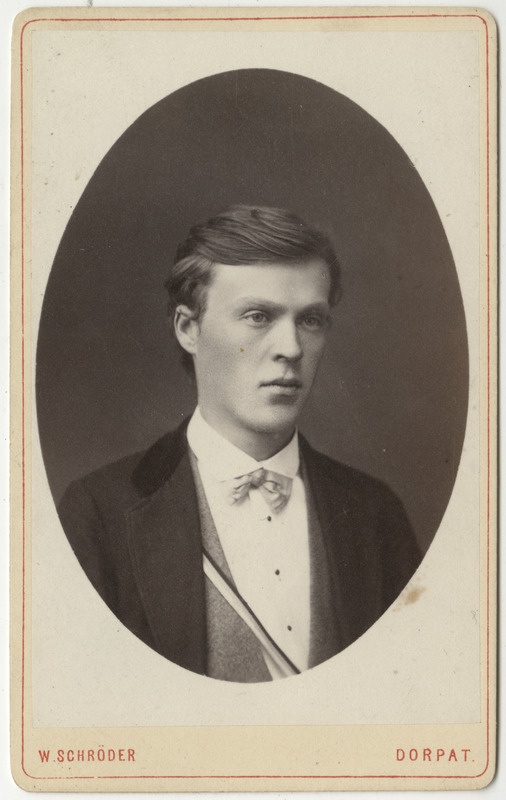 Korporatsioon "Estonia" liige Robert Pihlemann, portreefoto