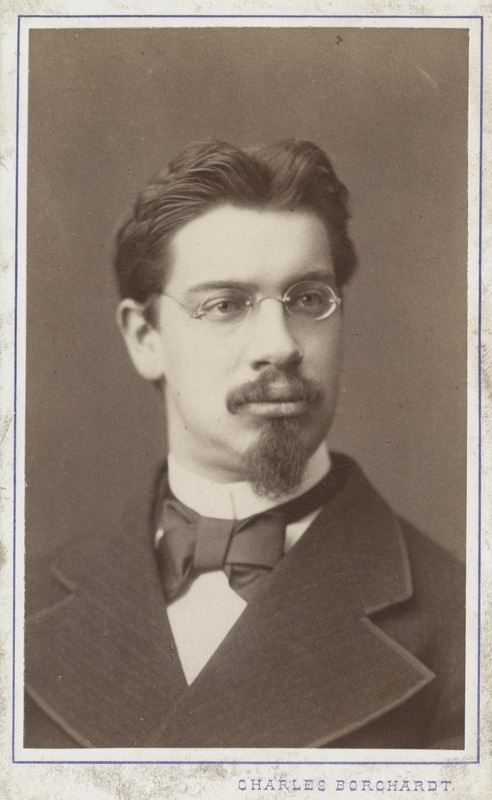 Korporatsioon "Estonia" liige Arthur Bätge, portreefoto