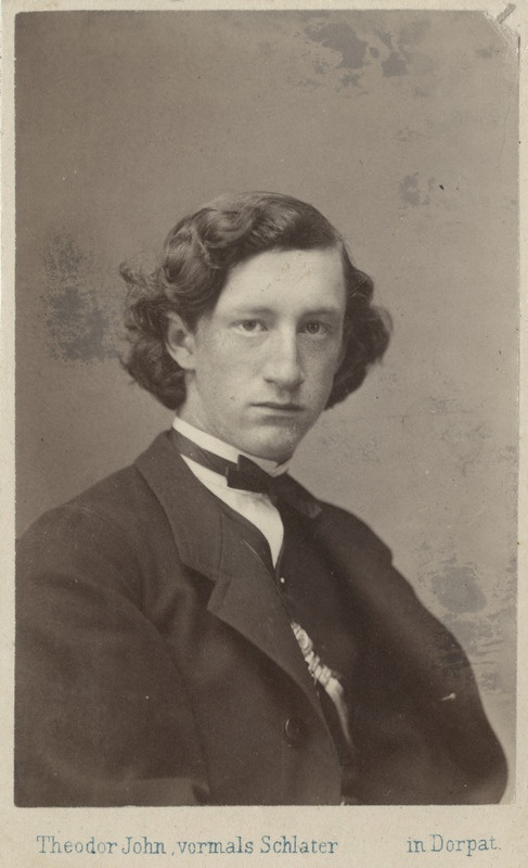 Korporatsioon "Estonia" liige Arnold Hasselblatt, portreefoto