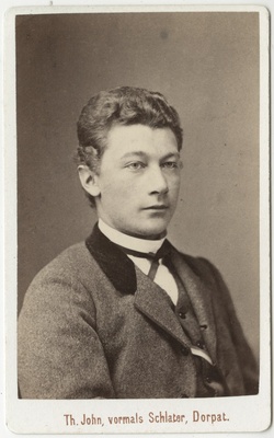 Korporatsioon "Estonia" liige Theodor Körber, portreefoto  duplicate photo