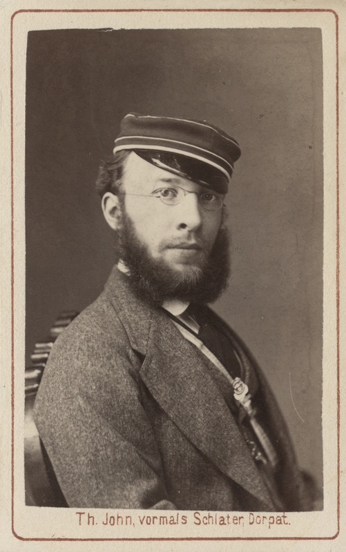 Korporatsioon "Estonia" liige parun Harald Toll, portreefoto