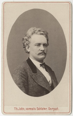 Korporatsioon "Estonia" liige Karl Nieberg, portreefoto  duplicate photo