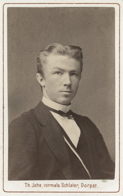 Korporatsioon "Estonia" liige Edwin Hörschelmann, portreefoto