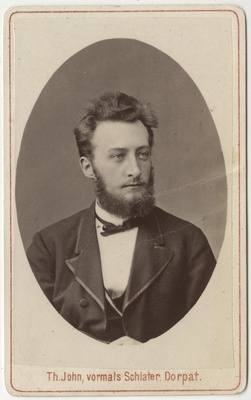 Korporatsioon "Estonia" liige Karl Riesenkampff, portreefoto  duplicate photo