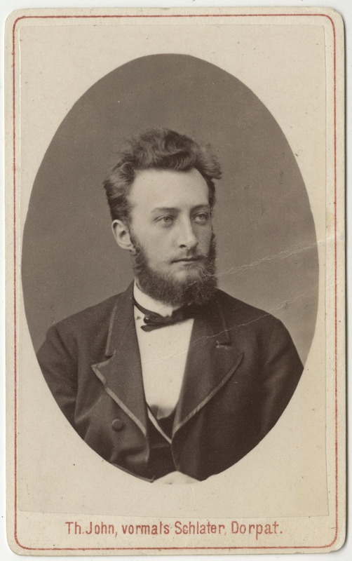 Korporatsioon "Estonia" liige Karl Riesenkampff, portreefoto