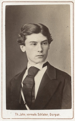 Korporatsioon "Estonia" liige Bronislaw von Guzkowski, portreefoto  duplicate photo