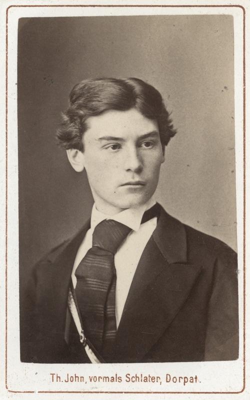 Korporatsioon "Estonia" liige Bronislaw von Guzkowski, portreefoto