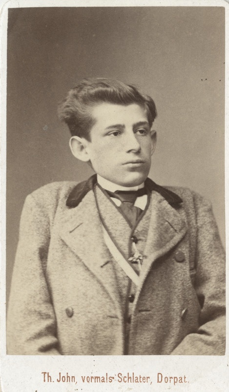 Korporatsioon "Estonia" liige Karl Luther, portreefoto