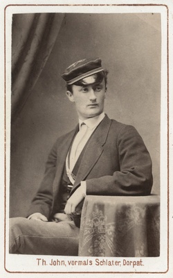 Korporatsioon "Estonia" liige parun Ernst Tiesenhausen, portreefoto  duplicate photo