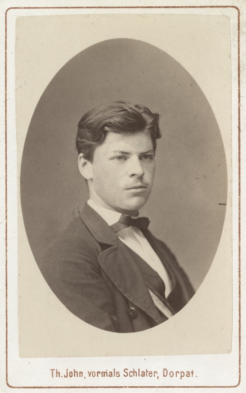 Korporatsioon "Estonia" liige Maximilian Iversen, portreefoto