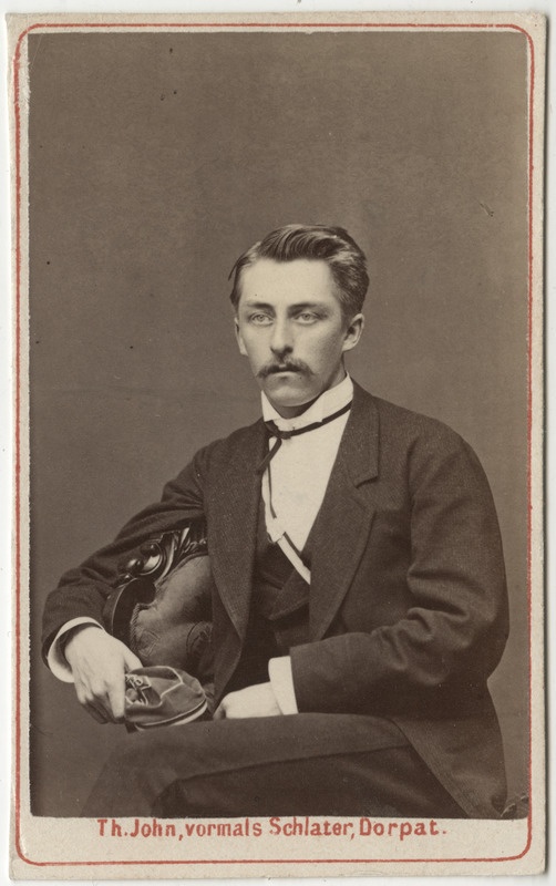 Korporatsioon "Estonia" liige Arnold Knüpffer, portreefoto