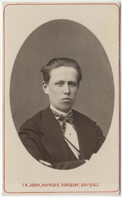 Korporatsioon "Estonia" liige Hermann Hansen, portreefoto  duplicate photo