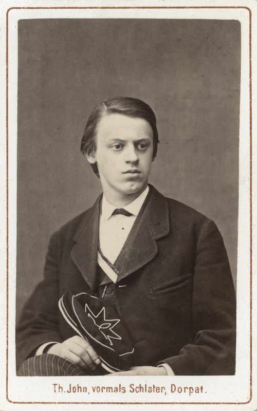 Korporatsioon "Estonia" liige Alexander Peters, portreefoto