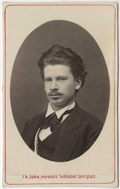 Korporatsioon "Estonia" liige parun Eugen Girard de Soucanton, portreefoto