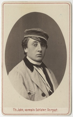 Korporatsioon "Estonia" liige Konstantin Mechmershausen, portreefoto  duplicate photo