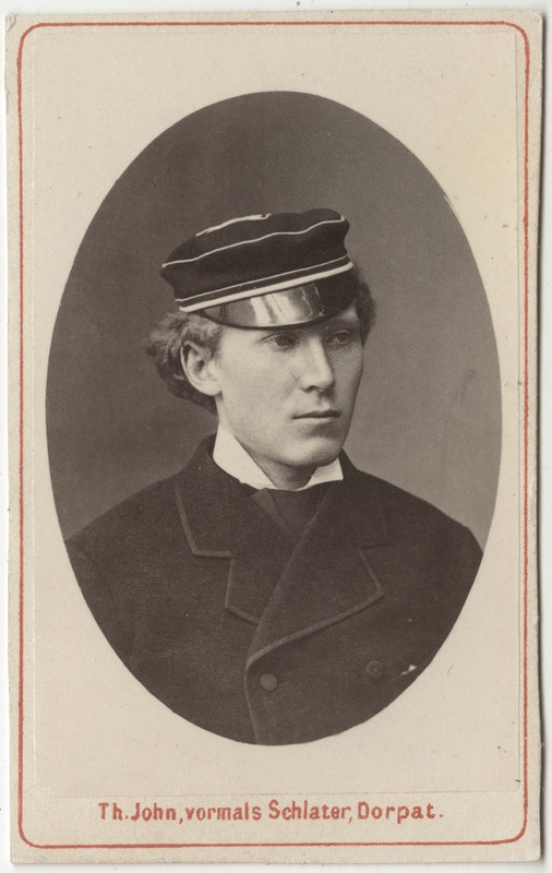 Korporatsioon "Estonia" liige Friedrich von Lueder, portreefoto