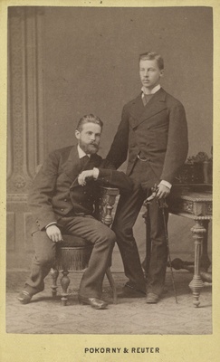 Korporatsioon "Estonia" liige Karl Dehio ja dr. Fritz Berg, grupifoto  duplicate photo