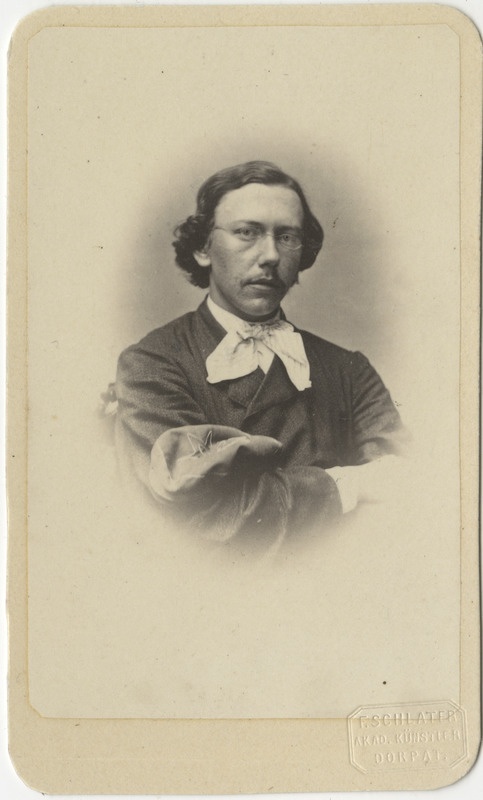 Korporatsioon "Estonia" liige Edmund von Ditmar, portreefoto