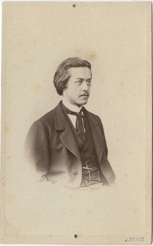 Korporatsioon "Estonia" liige parun Richard Rosen, portreefoto