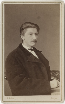 Korporatsioon "Estonia" liige Nikolai von Schubert, portreefoto  duplicate photo