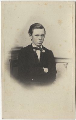 Korporatsioon "Estonia" liige Ludwig Fankhaenel, portreefoto  duplicate photo