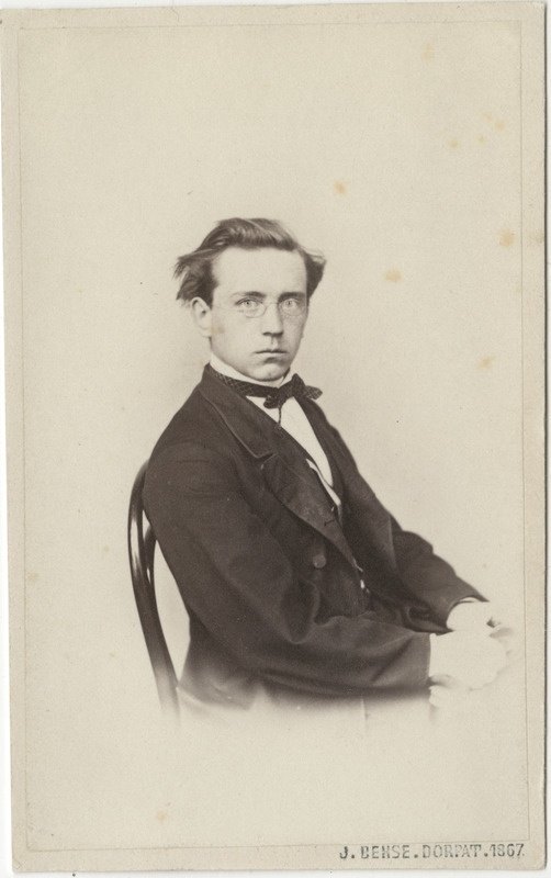 Korporatsioon "Estonia" liige Leopold Rödder, portreefoto