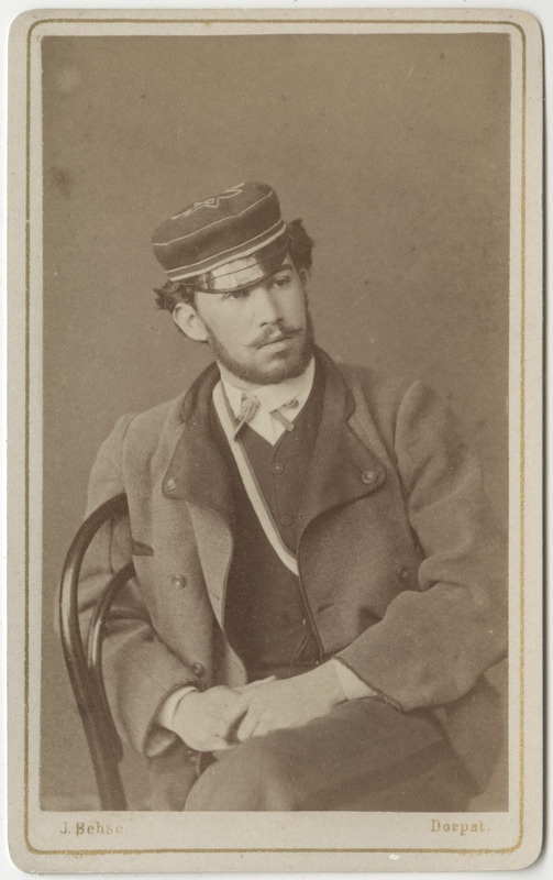 Korporatsioon "Estonia" liige Richard Hoffmann, portreefoto