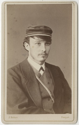 Korporatsioon "Estonia" liige parun Ewald Sass, portreefoto  duplicate photo