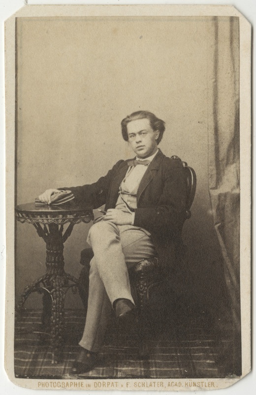 Korporatsioon "Estonia" liige Emil Weidenbaum, portreefoto