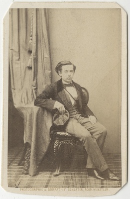 Arvatavasti korporatsioon "Estonia" liige Karl Hoerschelmann, portreefoto  duplicate photo