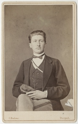 Korporatsioon "Estonia" liige Nikolai von Schubert, portreefoto  duplicate photo