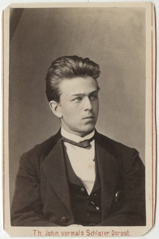 Korporatsioon "Estonia" liige Konstantin Ewers, portreefoto