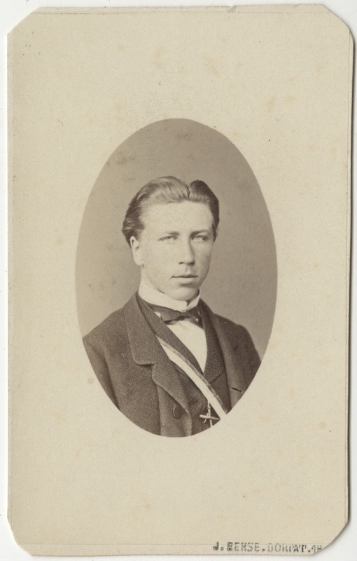 Korporatsioon "Estonia" liige parun Otto Ungern-Sternberg, portreefoto