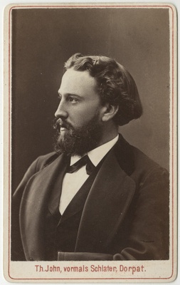 Korporatsioon "Estonia" liige Willibald von Güldenstubbe, portreefoto  duplicate photo