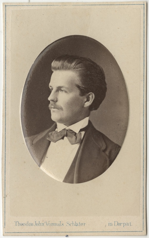 Korporatsioon "Estonia" liige Paul von Gruenewaldt, portreefoto