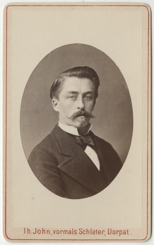 Korporatsioon "Estonia" liige Arnold Knüpffer, portreefoto