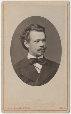 Korporatsioon "Estonia" liige Friedrich Rosenbaum, portreefoto  duplicate photo