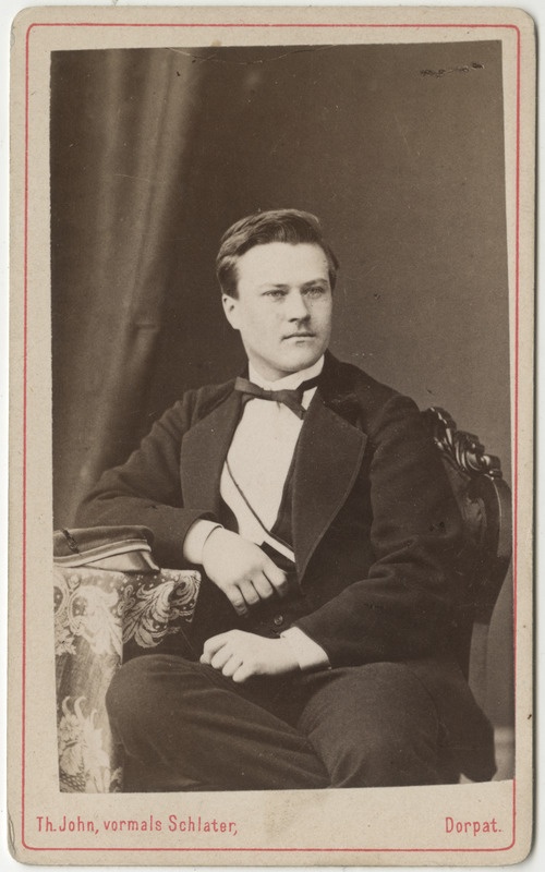 Korporatsioon "Estonia" liige Leo Furcht, portreefoto