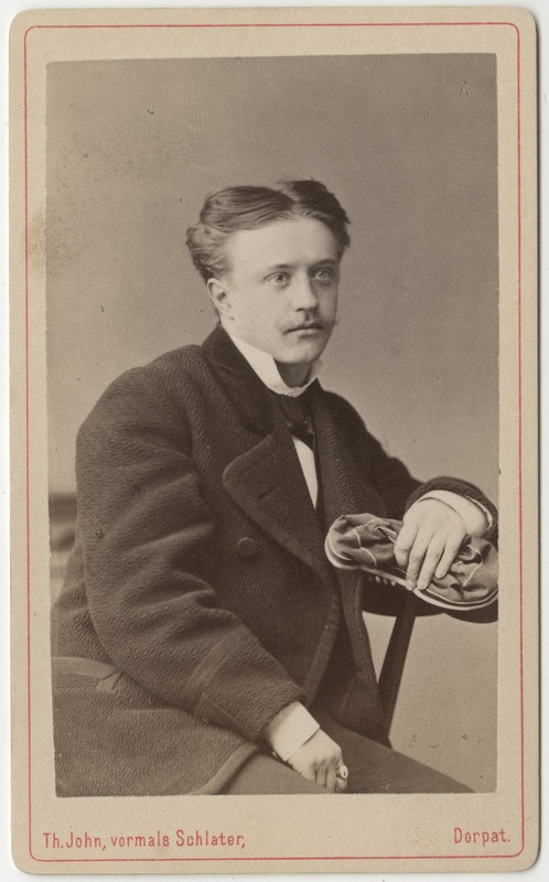 Korporatsioon "Estonia" liige Arthur von Ruckteschell, portreefoto