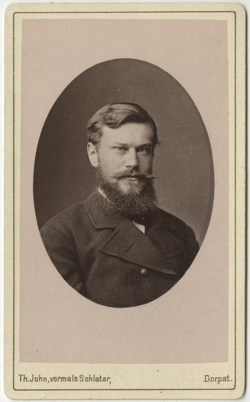 Korporatsioon "Estonia" liige Leopold Meder, portreefoto