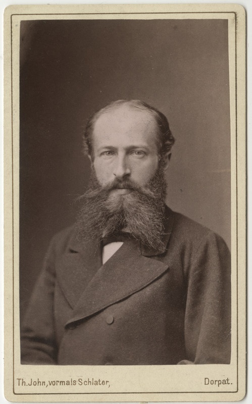 Korporatsioon "Estonia" liige Ferdinand Hoffmann, portreefoto