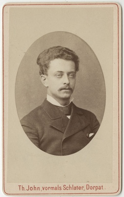 Korporatsioon "Estonia" liige Konstantin von Bremen, portreefoto  duplicate photo