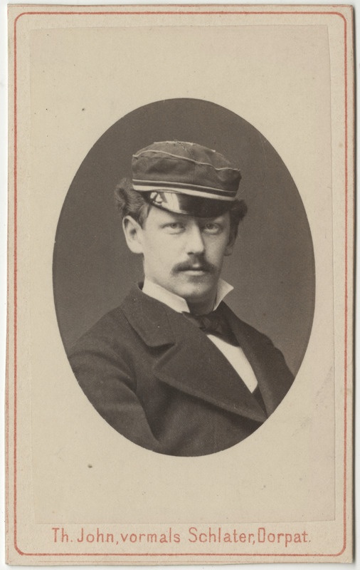 Korporatsioon "Estonia" liige Rudolf Knüpffer, portreefoto