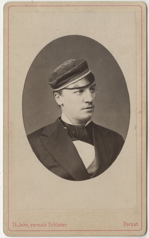 Korporatsioon "Estonia" liige krahv Bernhard Manteuffel, portreefoto