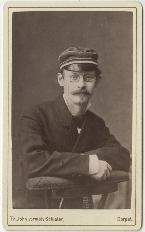 Korporatsioon "Estonia" liige Paul Haudelin, portreefoto