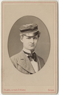 Korporatsioon "Estonia" liige krahv Emil Igelstrom, portreefoto  duplicate photo