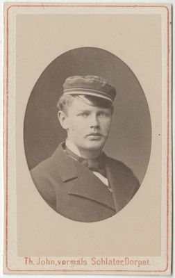 Korporatsioon "Estonia" liige Woldemar von Renteln, portreefoto  duplicate photo