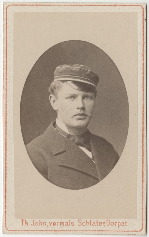 Korporatsioon "Estonia" liige Woldemar von Renteln, portreefoto