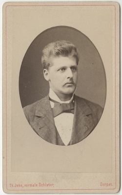 Korporatsioon "Estonia" liige Ernst Kupffer, portreefoto  duplicate photo