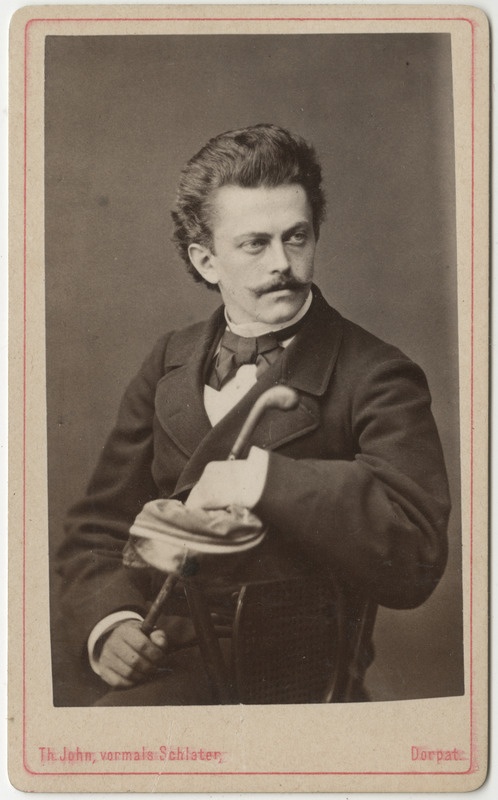 Korporatsioon "Estonia" liige Ferdinand Hörschelmann, portreefoto